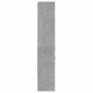 vidaXL Βιβλιοθήκη Γκρι Σκυροδέματος 40 x 35 x 180 εκ. από Μοριοσανίδα