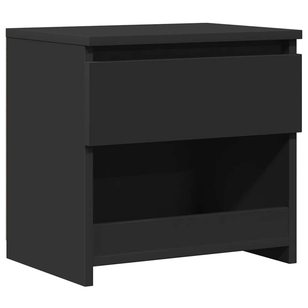 vidaXL Κομοδίνο Μαύρο 40 x 30 x 39 εκ. από Μοριοσανίδα