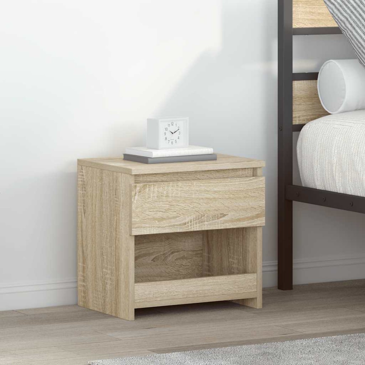 vidaXL Κομοδίνα 2 τεμ. Sonoma Δρυς 40 x 30 x 39 εκ. από Μοριοσανίδα