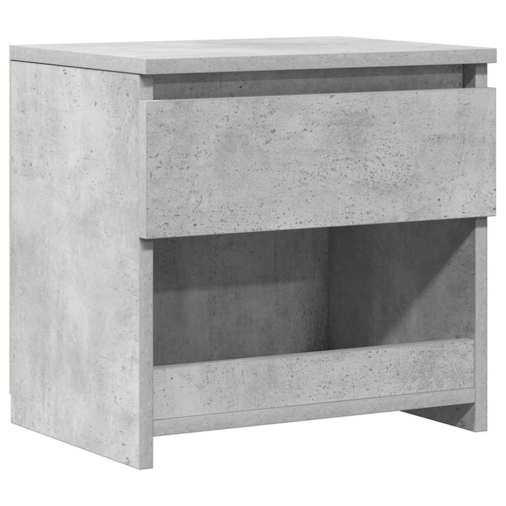 vidaXL Κομοδίνο Γκρι Σκυροδέματος 40 x 30 x 39 εκ. από Επεξ. Ξύλο