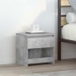 vidaXL Κομοδίνο Γκρι Σκυροδέματος 40 x 30 x 39 εκ. από Μοριοσανίδα