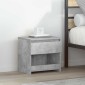 vidaXL Κομοδίνα 2 τεμ. Γκρι Σκυροδέματος 40 x 30 x 39 εκ. Μοριοσανίδα