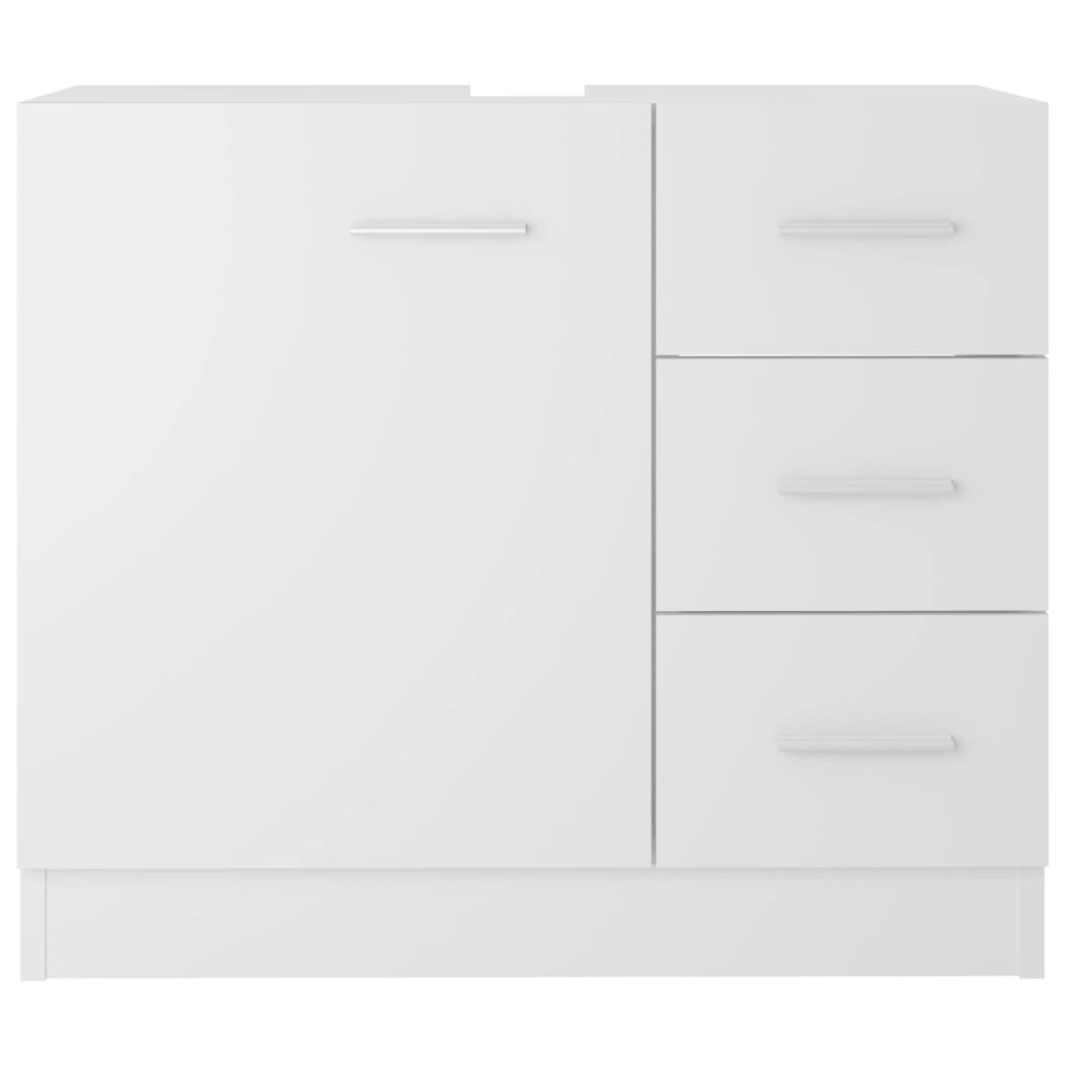 vidaXL Ντουλάπι Νιπτήρα Λευκό 63x30x54 εκ. Μοριοσανίδα