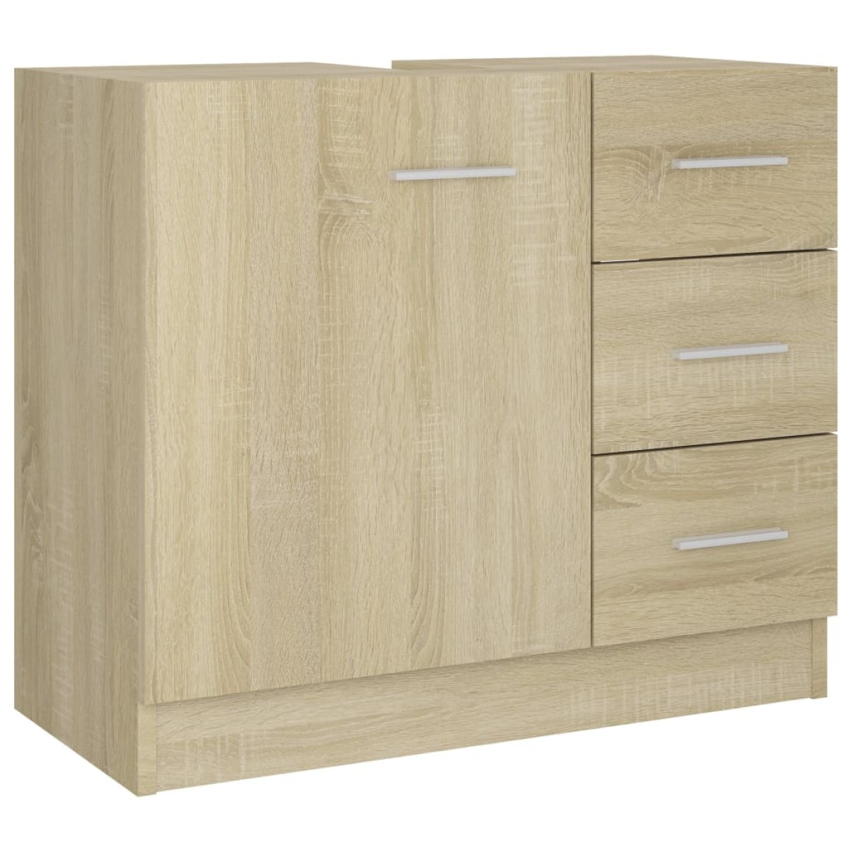 vidaXL Ντουλάπι Νιπτήρα Sonoma Δρυς 63x30x54 εκ. Μοριοσανίδα