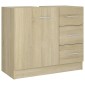 vidaXL Ντουλάπι Νιπτήρα Sonoma Δρυς 63x30x54 εκ. Μοριοσανίδα