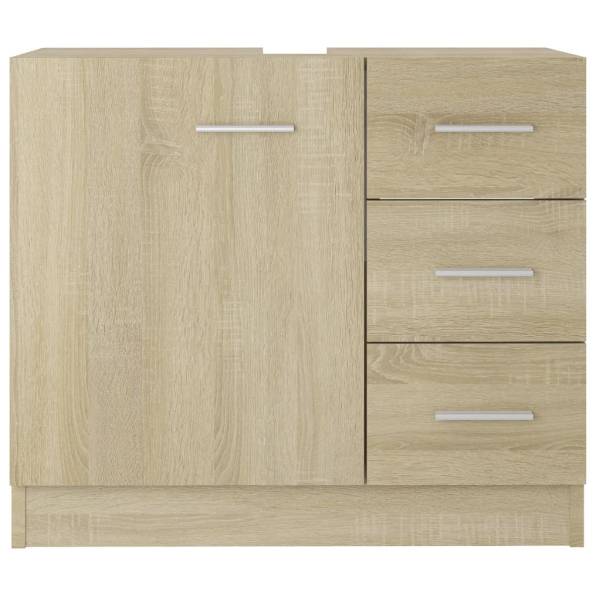 vidaXL Ντουλάπι Νιπτήρα Sonoma Δρυς 63x30x54 εκ. Μοριοσανίδα