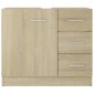 vidaXL Ντουλάπι Νιπτήρα Sonoma Δρυς 63x30x54 εκ. Μοριοσανίδα