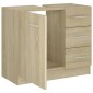 vidaXL Ντουλάπι Νιπτήρα Sonoma Δρυς 63x30x54 εκ. Μοριοσανίδα