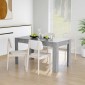 vidaXL Τραπεζαρία Γκρι Σκυροδέματος 140 x 74,5 x 76 εκ. Μοριοσανίδα