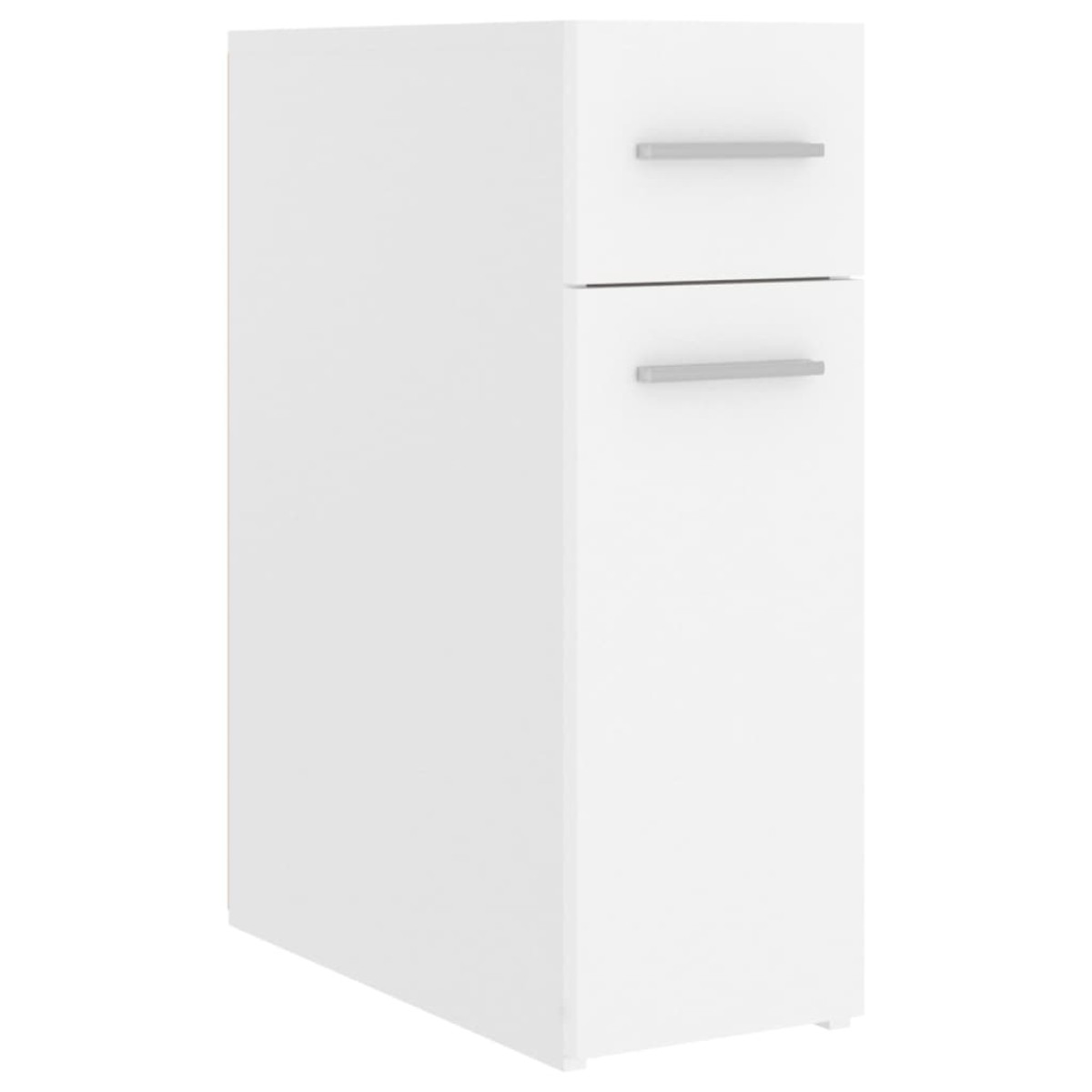vidaXL Συρταριέρα Γενικής Χρήσης Λευκή 20 x 45,5 x 60 εκ. Μοριοσανίδα