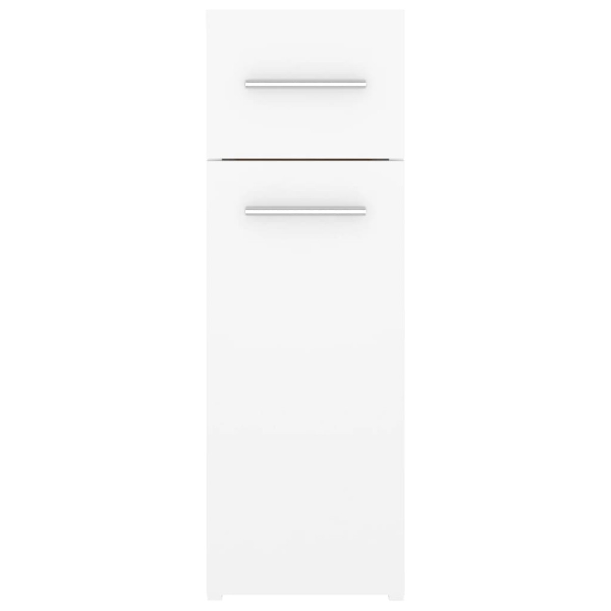 vidaXL Συρταριέρα Γενικής Χρήσης Λευκή 20 x 45,5 x 60 εκ. Μοριοσανίδα