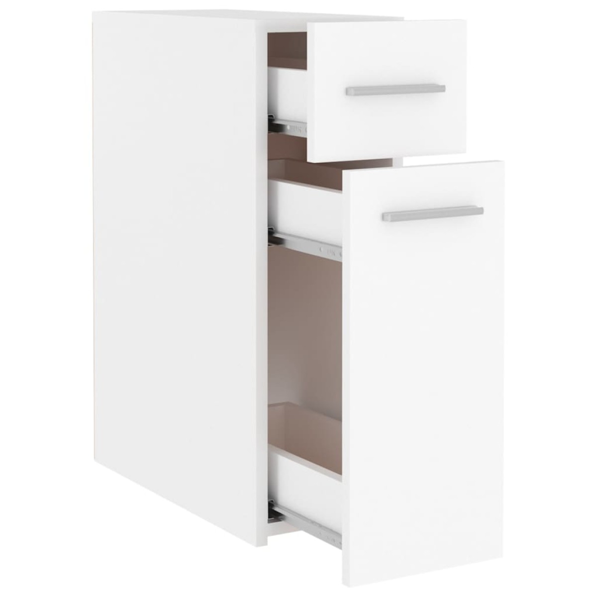 vidaXL Συρταριέρα Γενικής Χρήσης Λευκή 20 x 45,5 x 60 εκ. Μοριοσανίδα