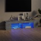 vidaXL Έπιπλο Τηλεόρασης με LED Γκρι Σκυροδέματος 135x39x30 εκ.