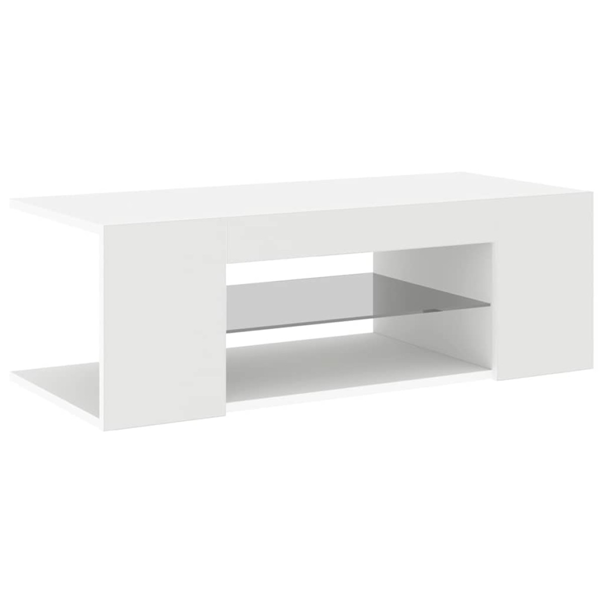 vidaXL Έπιπλο Τηλεόρασης με LED Λευκό 90x39x30 εκ.