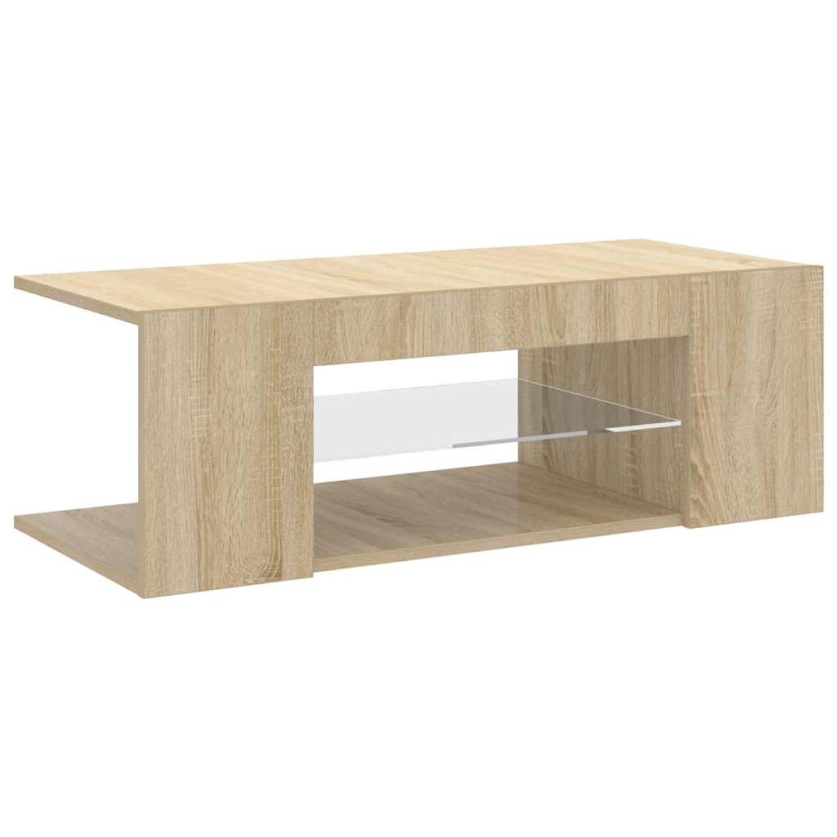 vidaXL Έπιπλο Τηλεόρασης με LED Sonoma Δρυς 90x39x30 εκ.