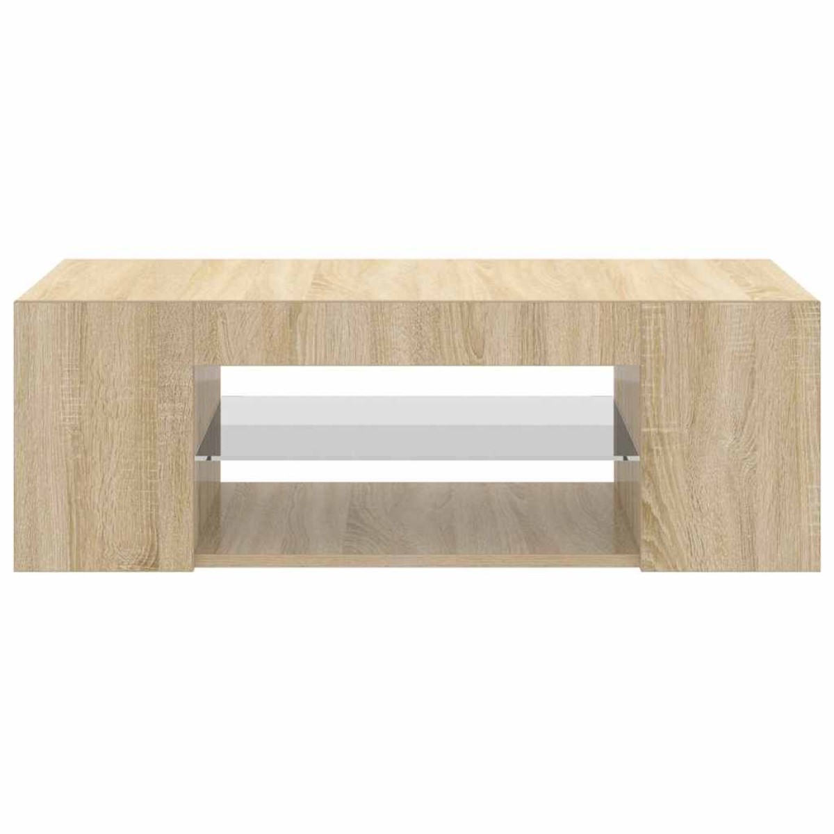 vidaXL Έπιπλο Τηλεόρασης με LED Sonoma Δρυς 90x39x30 εκ.