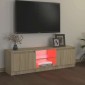 vidaXL Έπιπλο Τηλεόρασης με LED Sonoma Δρυς 120 x 30 x 35,5 εκ.