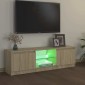 vidaXL Έπιπλο Τηλεόρασης με LED Sonoma Δρυς 120 x 30 x 35,5 εκ.