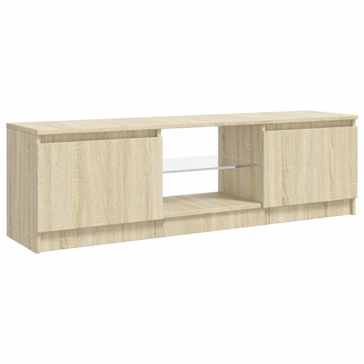 vidaXL Έπιπλο Τηλεόρασης με LED Sonoma Δρυς 120 x 30 x 35,5 εκ.