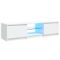 vidaXL Έπιπλο Τηλεόρασης με LED Λευκό 140x40x35,5 εκ.