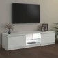 vidaXL Έπιπλο Τηλεόρασης με LED Λευκό 140x40x35,5 εκ.