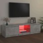 vidaXL Έπιπλο Τηλεόρασης με LED Γκρι Σκυροδέματος 140x40x35,5 εκ.
