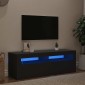 vidaXL Έπιπλο Τηλεόρασης με LED Μαύρο 120x35x40 εκ.
