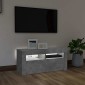 vidaXL Έπιπλο Τηλεόρασης με LED Γκρι Σκυροδέματος 90 x 35 x 40 εκ.