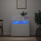 vidaXL Ντουλάπι με LED Λευκό 80 x 35 x 75 εκ.