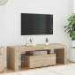 vidaXL Έπιπλο Τηλεόρασης με LED Sonoma Δρυς 120 x 35 x 40 εκ.