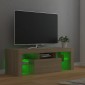 vidaXL Έπιπλο Τηλεόρασης με LED Sonoma Δρυς 120 x 35 x 40 εκ.