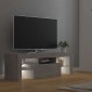vidaXL Έπιπλο Τηλεόρασης με LED Γκρι Σκυροδέματος 120 x 35 x 40 εκ.