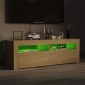 vidaXL Έπιπλο Τηλεόρασης με LED Sonoma Δρυς 120 x 35 x 40 εκ.