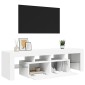 vidaXL Έπιπλο Τηλεόρασης με LED Λευκό 140 x 36,5 x 40 εκ.