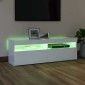 vidaXL Έπιπλο Τηλεόρασης με LED Λευκό 120 x 35 x 40 εκ.