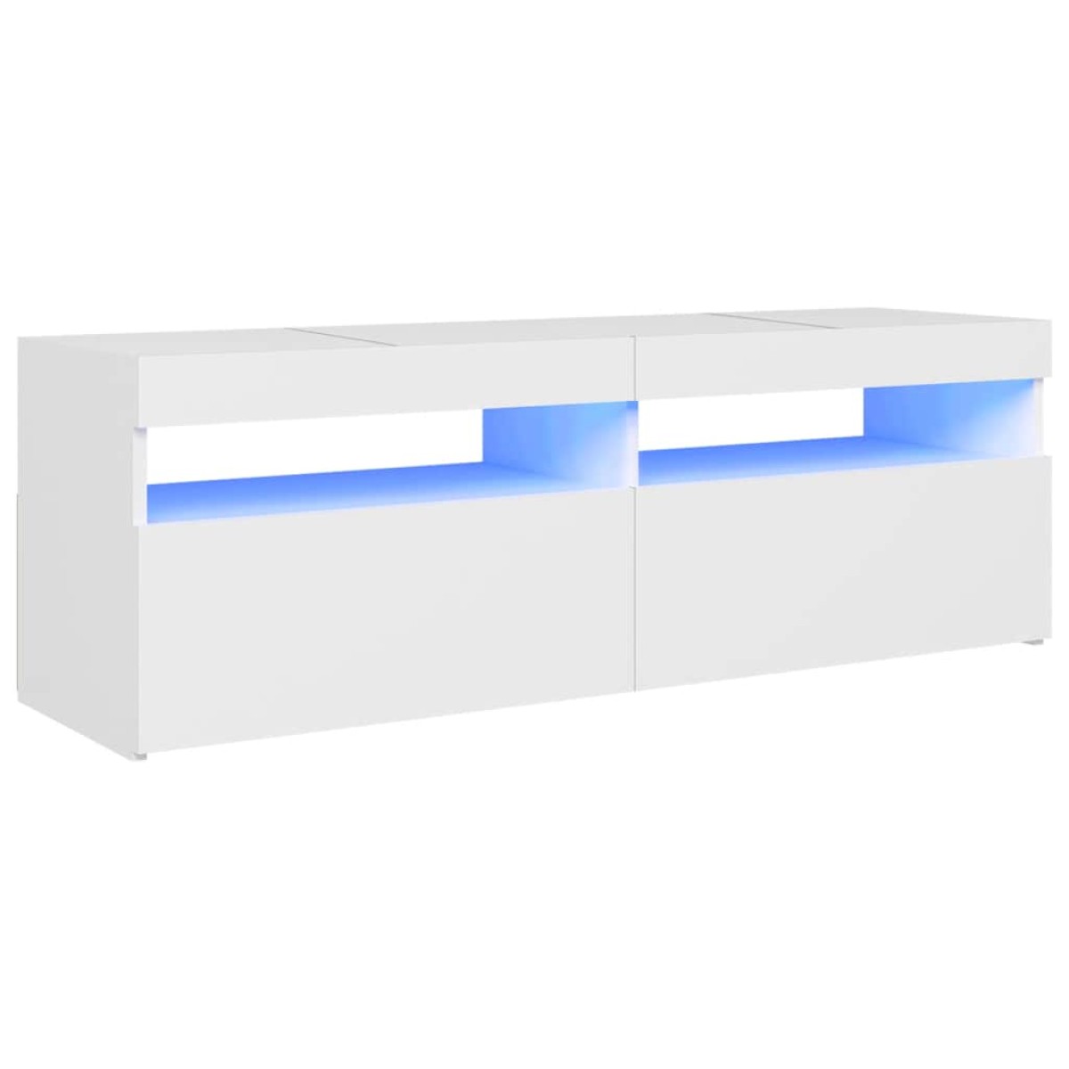 vidaXL Έπιπλο Τηλεόρασης με LED Λευκό 120 x 35 x 40 εκ.