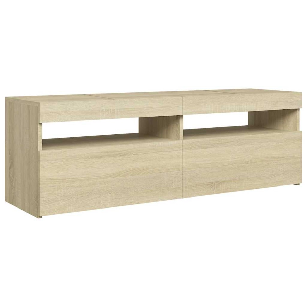 vidaXL Έπιπλο Τηλεόρασης με LED Sonoma Δρυς 120 x 35 x 40 εκ.