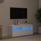 vidaXL Έπιπλο Τηλεόρασης με LED Λευκό 90 x 35 x 40 εκ.