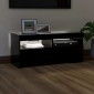 vidaXL Έπιπλο Τηλεόρασης με LED Μαύρο 90 x 35 x 40 εκ.