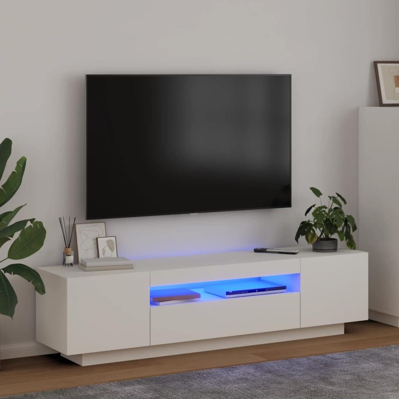 vidaXL Έπιπλο Τηλεόρασης με LED Γκρι 160x35x40 εκ.