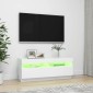 vidaXL Έπιπλο Τηλεόρασης με LED Λευκό 100 x 35 x 40 εκ.