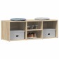 vidaXL Πάγκος Αποθήκ. Παπουτσιών Sonoma Δρυς 105x35x35 εκ. Μοριοσανίδα