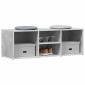 vidaXL Παπουτσοθήκη / Πάγκος Γκρι Σκυρ. 105x35x35 εκ. από Μοριοσανίδα