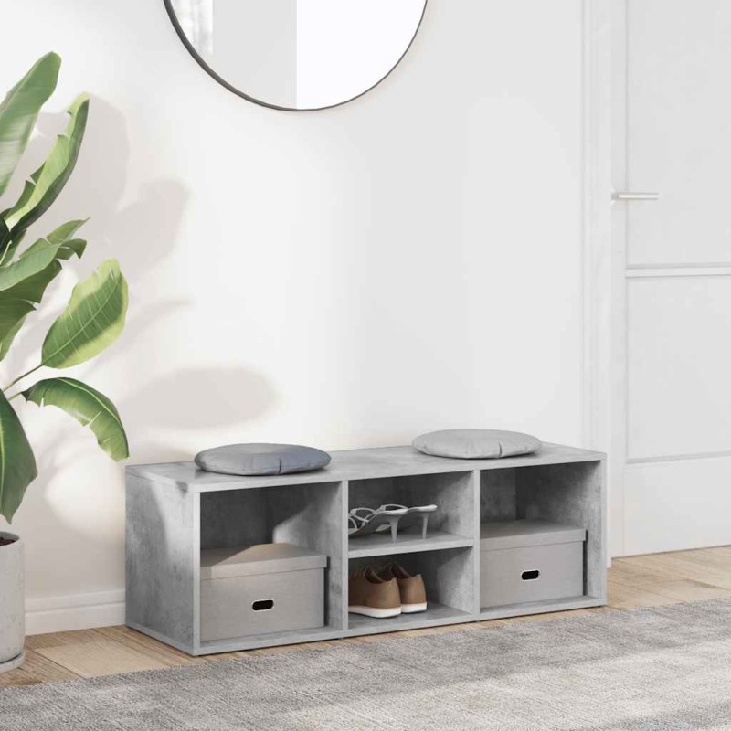vidaXL Παπουτσοθήκη / Πάγκος Γκρι Σκυρ. 102x35x35 εκ. από Επεξ. Ξύλο