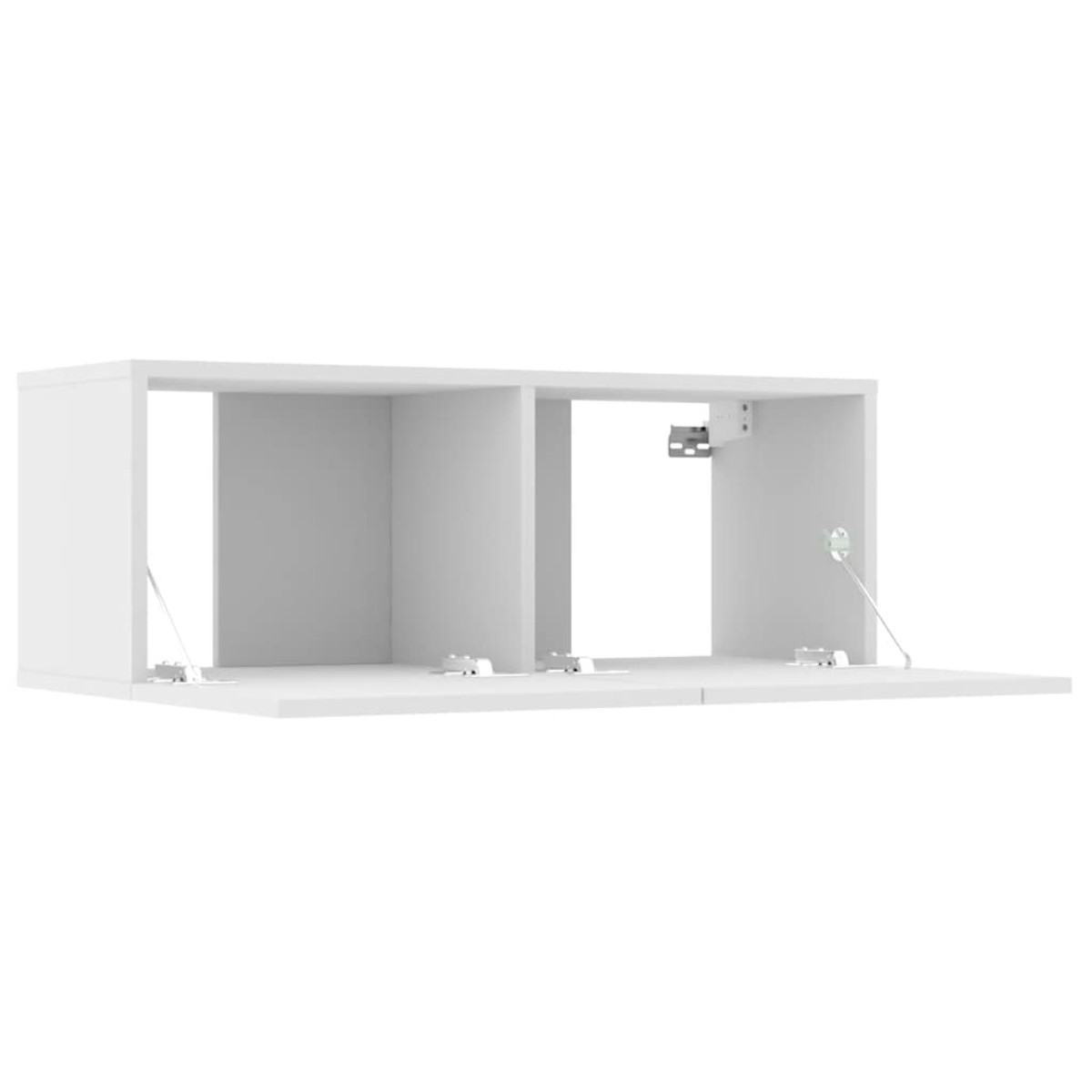 vidaXL Έπιπλα Τηλεόρασης 2 τεμ. Λευκά 80x30x30 εκ. Επεξεργασμένο Ξύλο