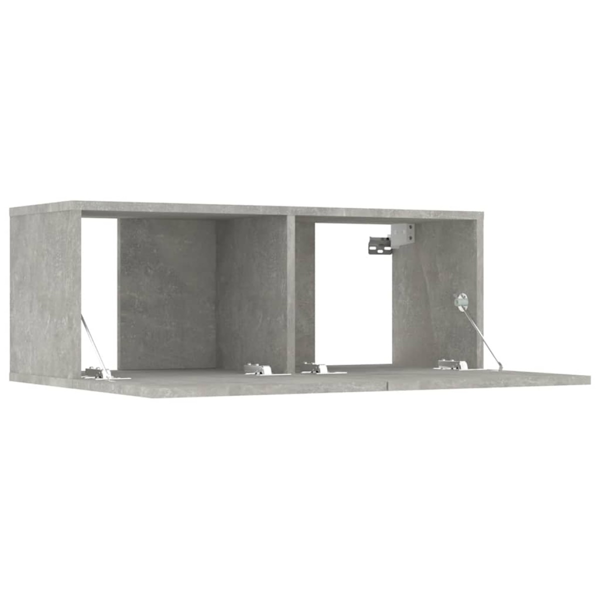 vidaXL Έπιπλα Τηλεόρασης 2 τεμ. Γκρι Σκυρ. 80x30x30 εκ. Επεξεργ. Ξύλο
