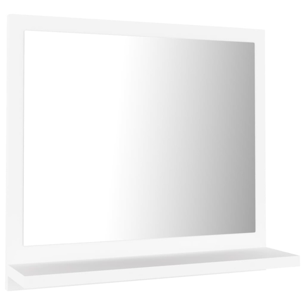 vidaXL Καθρέφτης Μπάνιου Λευκός 40 x 10,5 x 37 εκ. Επεξ. Ξύλο
