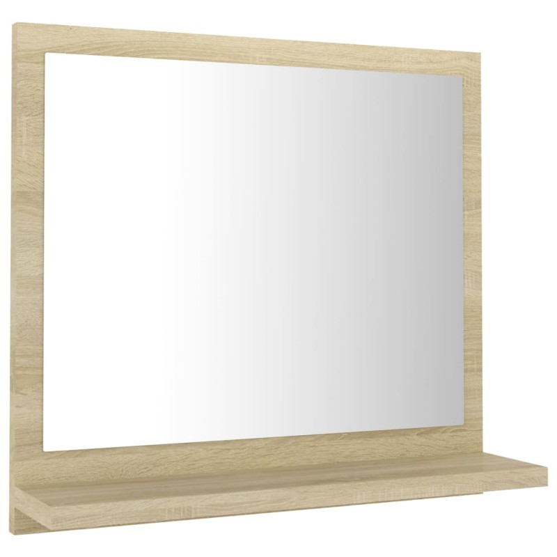 vidaXL Καθρέφτης Μπάνιου Sonoma Δρυς 40 x 10,5 x 37 εκ. Επεξ. Ξύλο