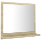 vidaXL Καθρέφτης Μπάνιου Sonoma Δρυς 40 x 10,5 x 37 εκ. Μοριοσανίδα