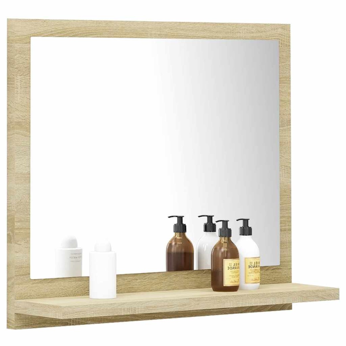 vidaXL Καθρέφτης Μπάνιου Sonoma Δρυς 40 x 10,5 x 37 εκ. Μοριοσανίδα